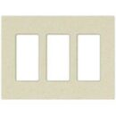 Lutron SC-3-GB Claro Satin Screwless Wall Plate 3-Gang, Greenbriar