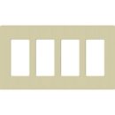 Lutron SC-4-SA 4-Gang Screwless Designer Wall Plate, Sage