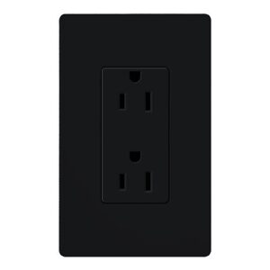 Lutron SCR-15-MN 15A Receptacle, Midnight