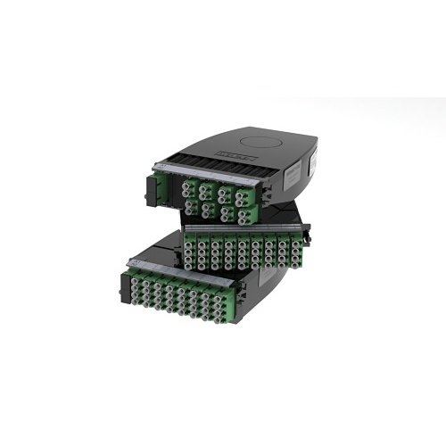 Belden SCSU1208SLF FX Ultra Splitter Cassette, OS2, Single 2x8 Splitter, SC/APC Upstream Ports, LC/APC Downstream Ports