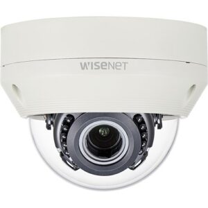 Hanwha SCV-6085R 2MP Analog IR Vandal Dome Camera, 3.2-10mm Varifocal Lens, Ivory