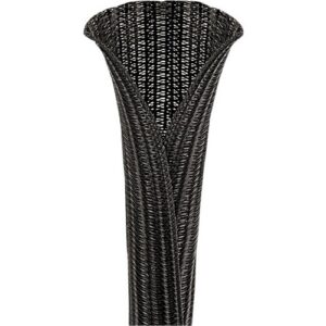 Panduit SE75PS-CR0 Pan-Wrap Braided Sleeving, .75" Diameter, Polyethylene Terephthalate, Black