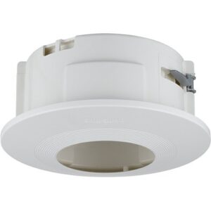 Hanwha SHD-3000F3 In-Ceiling Flush Mount for Select SNV, SCV and QNV Series Cameras, Ivory