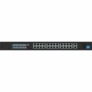 Hanwha SKY-SW28G-001 Wisenet Sky SW28G 24-Port Gigabit PoE+ Network Switch with 2-Uplink and 2-SFP Port