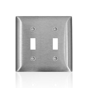 Leviton SL2 SS C-Series 430 2-GG STD 2-Tog Wall Plate