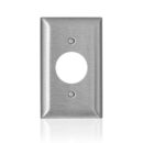 Leviton SL7 SS C-Series 430 1G Standard 1.406" Open Wallplate, Stainless Steel