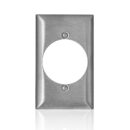 Leviton SL723 SS C-Series 1-Gang Standard Wallplate with 2.15" Opening, Stainless Steel