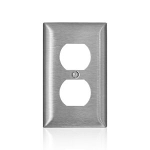 Leviton SL8 C-Series 430 1-Gang Standard Duplex Wall Mount Plate