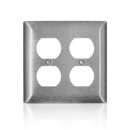 Leviton SL82 SS C-Series 430 2-GG Std 2 Duplex WP, Faceplates & Mounting Boxes