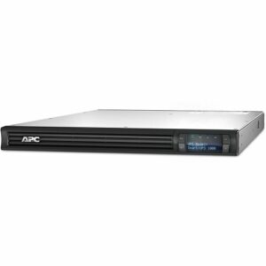 APC SMT1000RM1U Smart-UPS Line Interactive Uninterruptible Power Supply with LCD Display, 4-NEMA 5-15R Outlets, 1000 VA, 1U, 120V