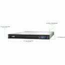 APC SMT750RM1U Line Interactive LCD Smart-UPS, 4x NEMA 5-15R Outlet, 1U Rackmount, 120V, 750 VA