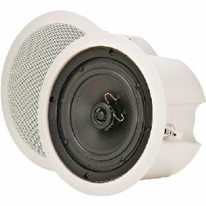 Speco SP6ECS 6.5" 2-Way In-Ceiling Speaker, 35W RMS, Pair, White