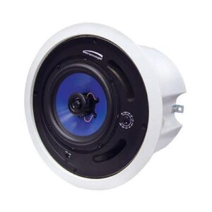 Speco SP6MAT MA Series 6.5" 25/70V Speaker, Commercial ABS Plastic Back Can, Off-White