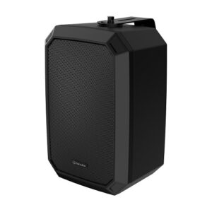 Hanwha SPA-W100B IP Audio Speaker with Two-Way Audio and Scheduler, Black