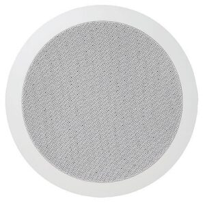 Speco SPG66T 6" 70/25V Modern Grille In-Ceiling Contractor Speaker, Off-White