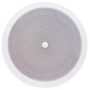 Speco SPG86TC 8" 70/25V Modern Grille In-Ceiling Speaker with Volume Control Knob, Off-White