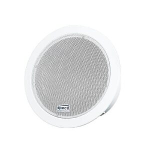 Speco SPIPC6AM 15W IP Ceiling Speaker with Mic Input, White