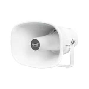 Speco SPIPH8A 15W IP Horn Speaker, White