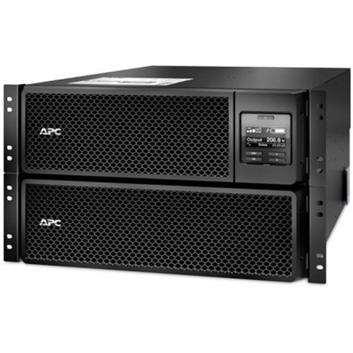 APC SRT8KRMXLT30 Smart-UPS On-Line, kVA 8 kW, Rackmount 6U, 208V, 6x L6-30R NEMA Outlets, Network Card SmartSlot, Extended Runtime, with Rail Kit