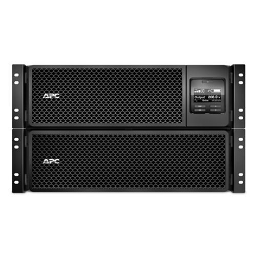 APC SRT8KRMXLT30 Smart-UPS On-Line, kVA 8 kW, Rackmount 6U, 208V, 6x L6-30R NEMA Outlets, Network Card SmartSlot, Extended Runtime, with Rail Kit