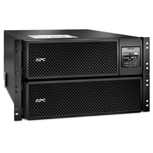 APC SRT8KRMXLT30 Smart-UPS On-Line, kVA 8 kW, Rackmount 6U, 208V, 6x L6-30R NEMA Outlets, Network Card SmartSlot, Extended Runtime, with Rail Kit