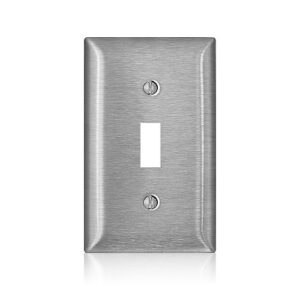 Leviton SS1-40 Wall Plate, SS C-Series 302-304 1G Std Togl Sw WP