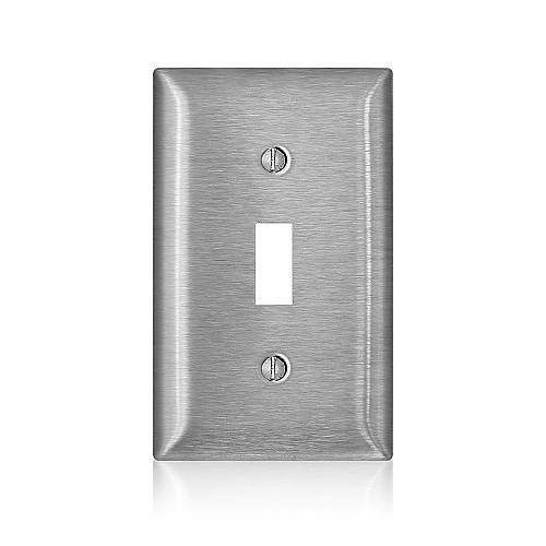 Leviton SS1-40 Wall Plate, SS C-Series 302-304 1G Std Togl Sw WP