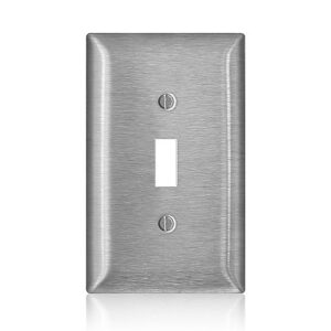 Leviton SSJ1-C40 SS 1 Gang Mid Size Toggle Wallplate