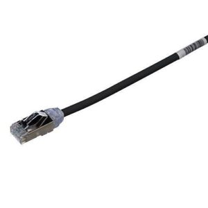 Panduit STP28X0.2MBL CAT6a Patch Cable, 28 AWG Shielded Patch Cord, CM/LSZH, 0.2m, Black