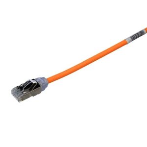 Panduit STP28X19MOR Pan-Net CAT6A 28/2 Shielded Patch Cable, 62.3' (19m), Orange
