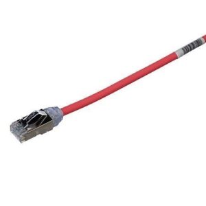 Panduit STP28X1MRD CAT6a Patch Cable, CAT6a 28 AWG Shielded Patch Cord, CM/LSZH, 1m, Red