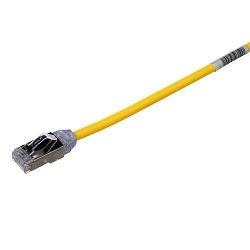Panduit STP28X2MYL CAT6a Patch Cable, CAT6a 28 AWG Shielded Patch Cord, CM/LSZ, 2m, Yellow