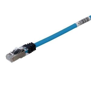 Panduit STP6X0.2MBU CAT6a Patch Cable, 28 AWG Shielded Patch Cord, CM/LSZH, 0.2m, Blue