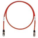 Panduit STP6X0.2MRD CAT6A Copper Patch Cable, S/FTP, Red