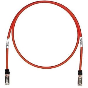 Panduit STP6X1.5MRD CAT6A Copper Patch Cable, S/FTP, Red