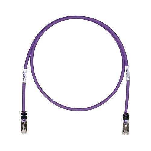 Panduit STP6X2.5MVL CAT6a Patch Cord, 26 AWG Shielded, 2.5m, Violet