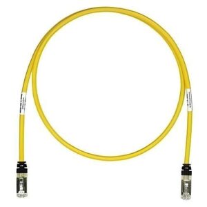 Panduit STP6X2YL CAT6a Patch Cable, Copper Patch Cord S/FTP, 2', Yellow
