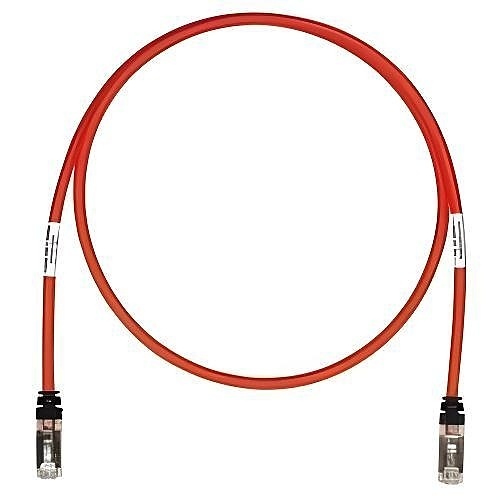 Panduit STP6X45RD CAT6A Copper Patch Cable, S/FTP, 45', Red