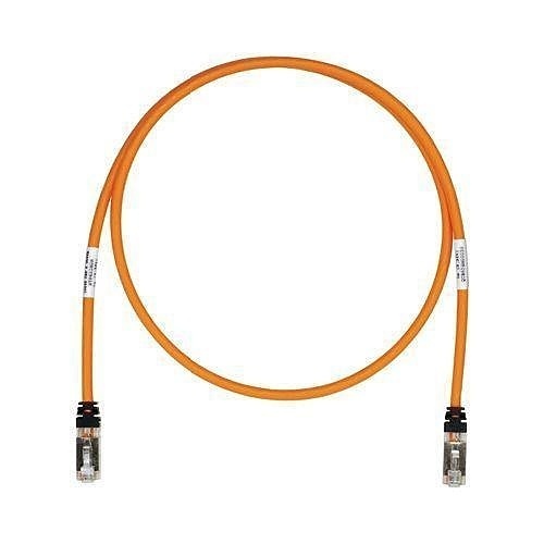 Panduit STP6X4OR CAT6a Patch Cable, Copper Patch Cord S/FTP, 4', Orange