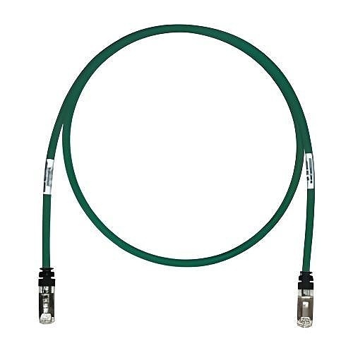 Panduit STP6X50GR CAT6a Patch Cable, Copper Patch Cord S/FTP, 50', Green