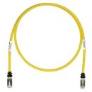 Panduit STP6X50YL CAT6a Patch Cable, Copper Patch Cord S/FTP, 50', Yellow