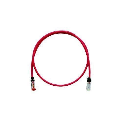 Panduit STPK6X1MRD CAT6a Patch Cord, 26 AWG Shielded, 1m, Red