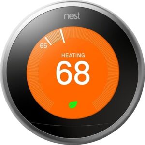 Google T3007ES Smart Thermostat, Nest Learning Thermostat, Third Gen Stainless Steel