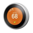 Google Nest Learning Wireless Smart Thermostat, 3rd Gen, Stainless-Steel (T3008US)