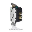 Leviton T5633-HGR Combination Duplex Heavy Duty Receptacle with A-C USB Charger, 15A 125V, Red