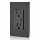 Leviton T5635-E Power Plug, 15A TR Receptacle with USB Type CC Charging Capability