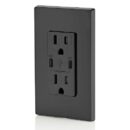 Leviton T5636-E 15A TR Receptacle with USB Type High Power Charging, Connectors