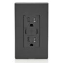 Leviton T5636-E 15A TR Receptacle with USB Type High Power Charging, Connectors