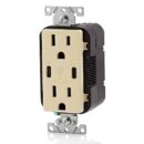 Leviton T5637-I Inlet Flange, Polarized, -Pole, 2-Wire, L1-15P, 15A, 125V