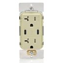 Leviton T5836-I USB Type High Power Charging Connector, 20A Tamper Resistant Receptacle, Ivory